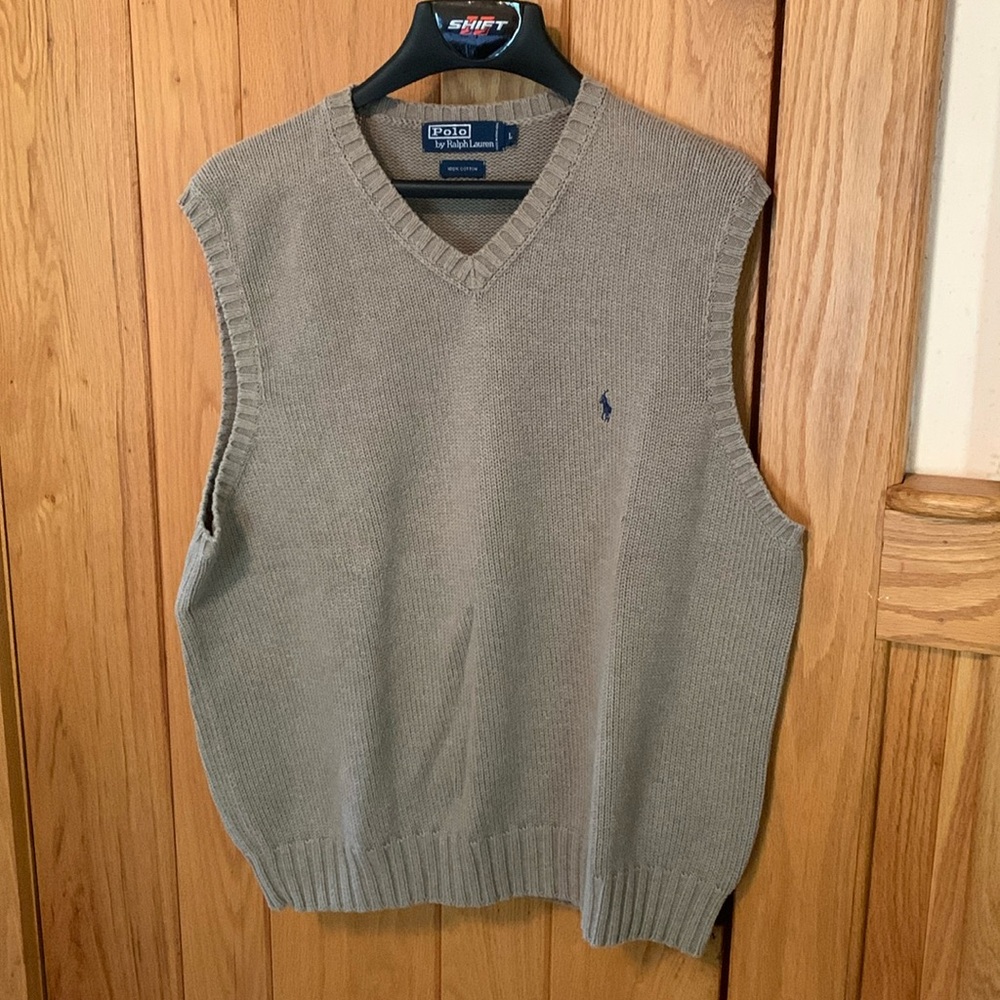 Men’s Ralph Lauren sweater vest.